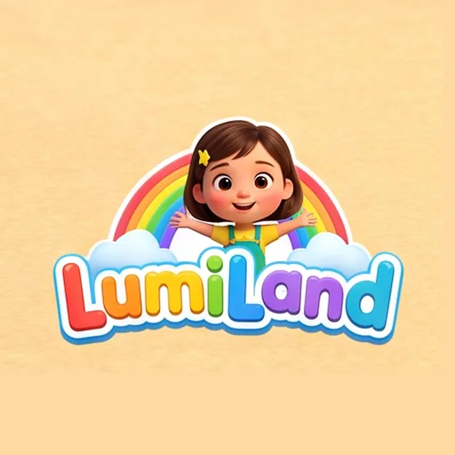 LumiLand logo with Lumi and a rainbow
